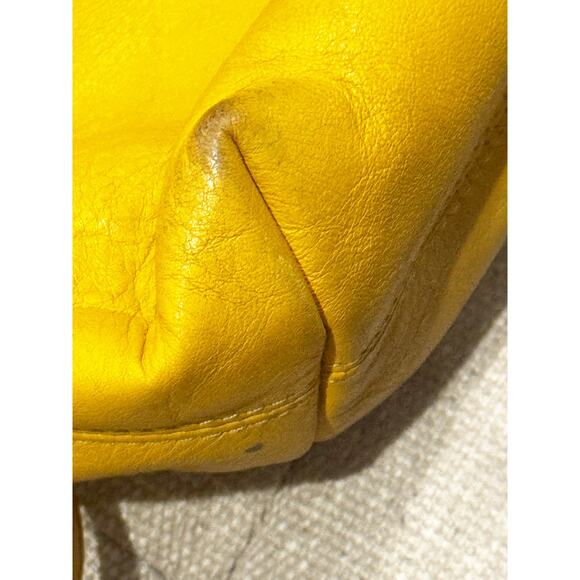 Vintage Coach Rare Soho Bantam Leather Backpack Banana Yellow One Size - Picture 10 of 11